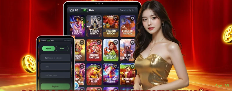 Imagem promocional de todos os jogos da 9bet99
